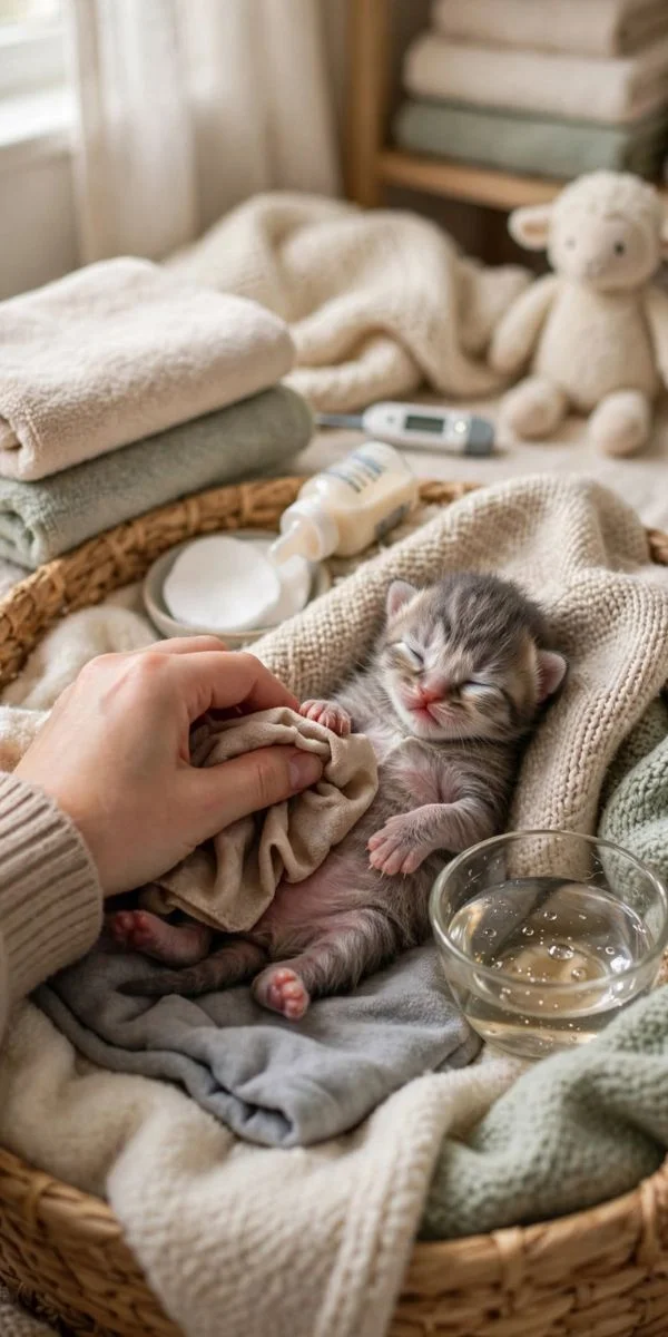 Help Very Young Kittens Eliminate