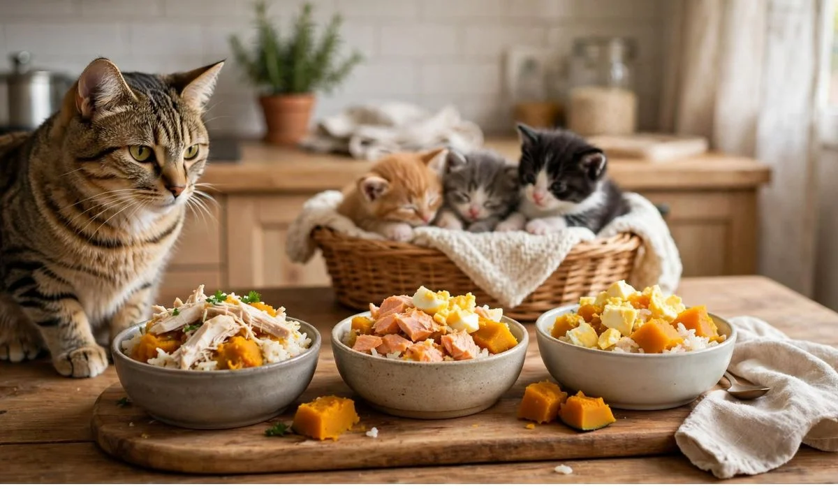 Homemade Food Ideas for a Nursing Cat