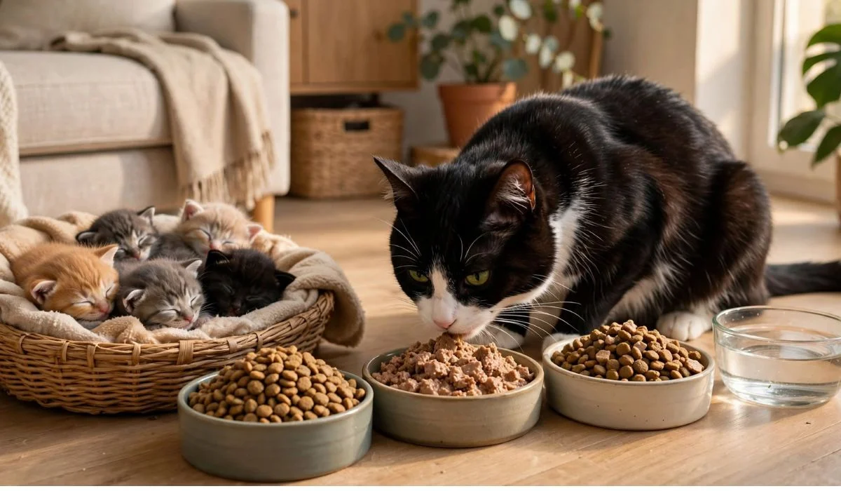 How Much Should a Mother Cat Eat After Giving Birth