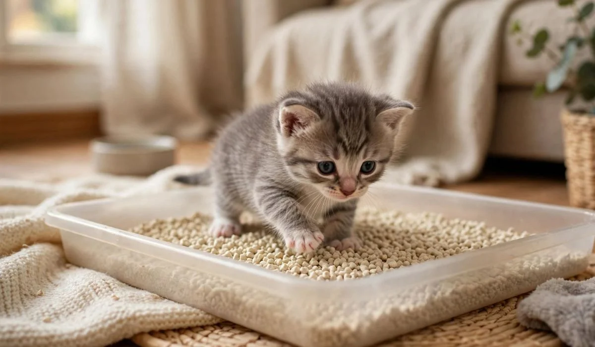 Introduce a Litter Box at the Appropriate Age